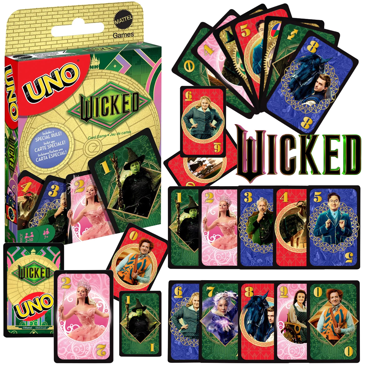 Jogo de Cartas UNO Wicked de Jon M. Chu