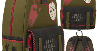 Mochila de Lona Sexta-Feira 13 Acampamento Crystal Lake (Fosforescente)