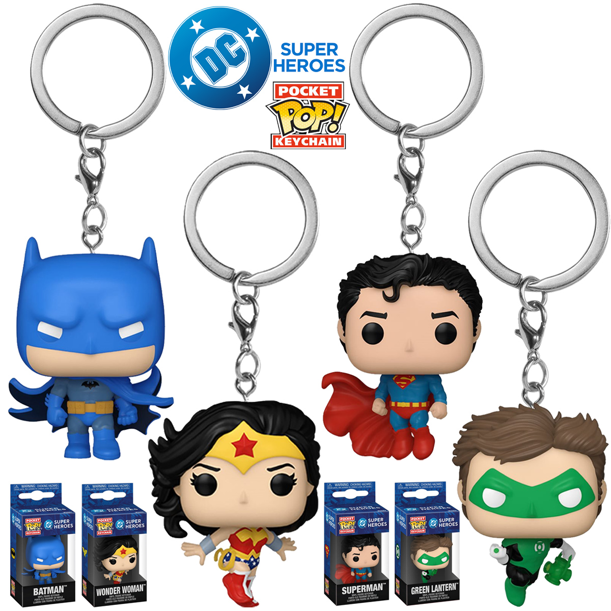 Chaveiros Pocket Pop! DC Comics New Classics