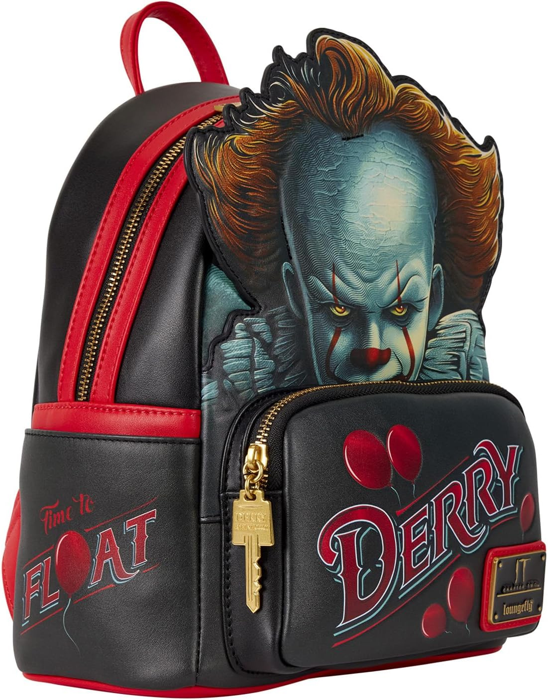 Mini-Mochila Palhaço Pennywise com Olhos Iluminados (It: Bem-vindos a Derry)