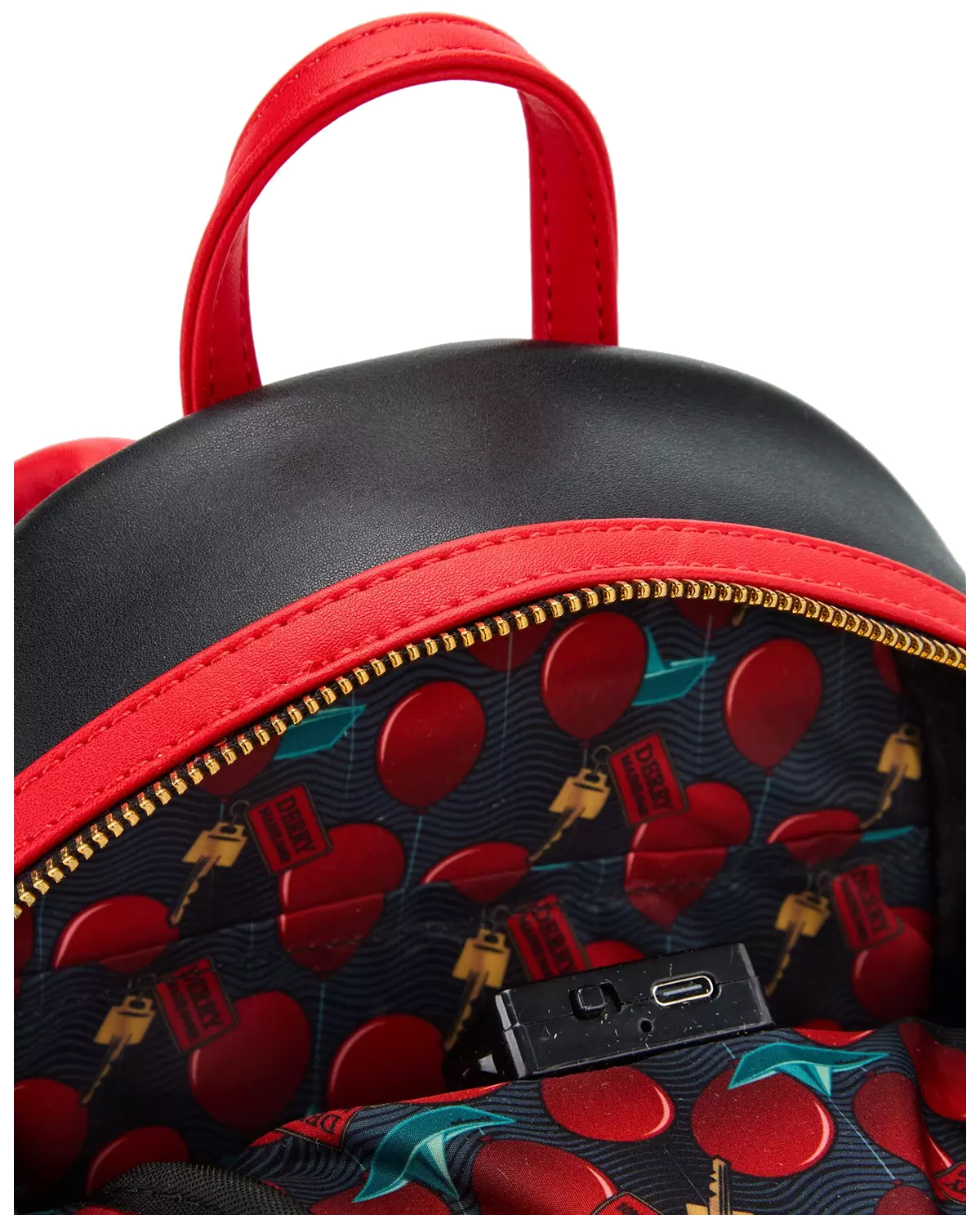 Mini-Mochila Palhaço Pennywise com Olhos Iluminados (It: Bem-vindos a Derry)