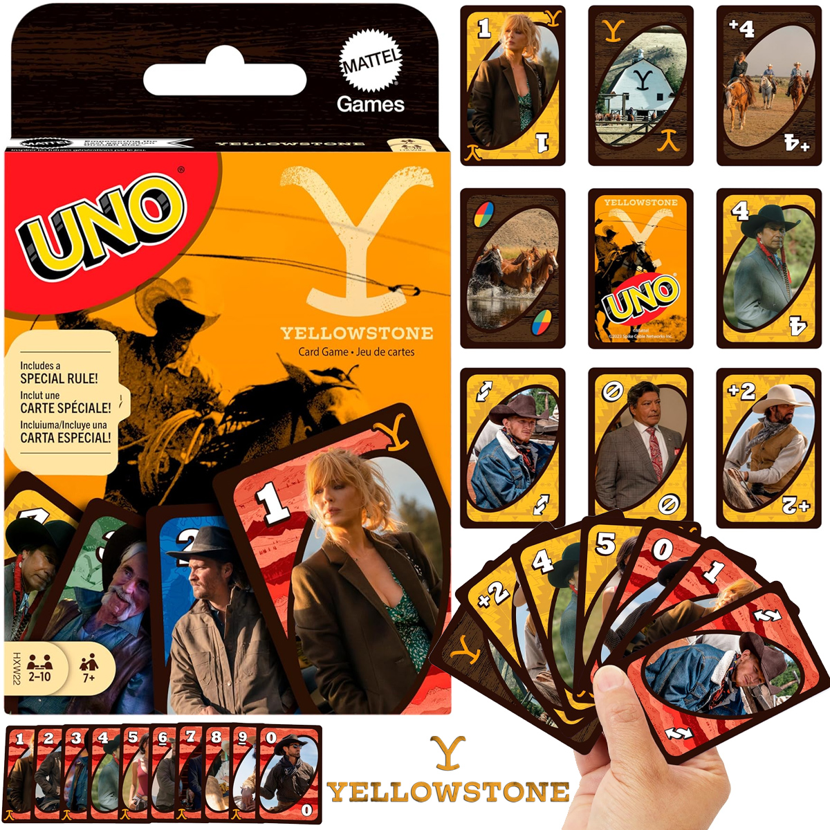 Jogo de Cartas UNO da Série Yellowstone