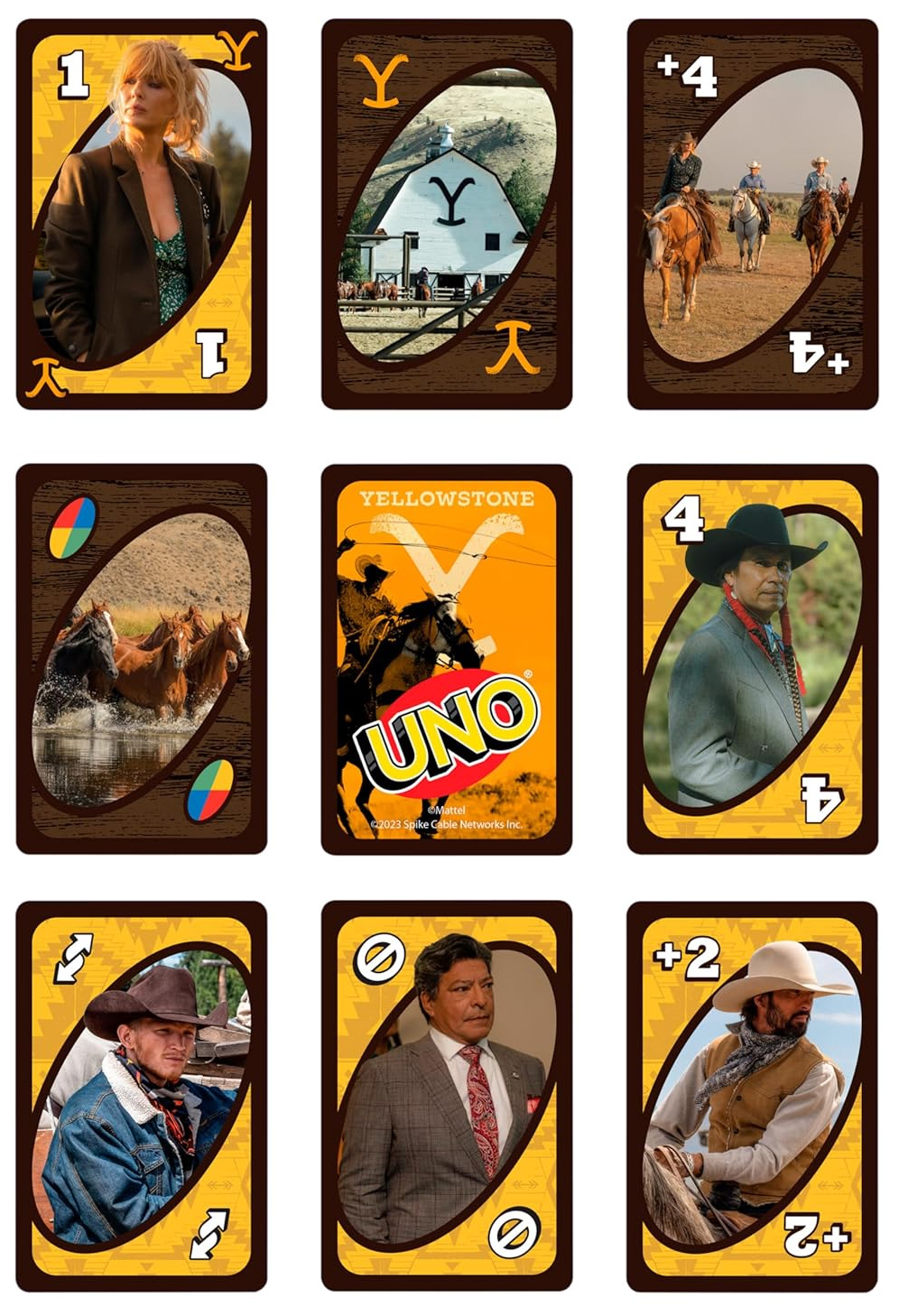 Jogo de Cartas UNO da Série Yellowstone