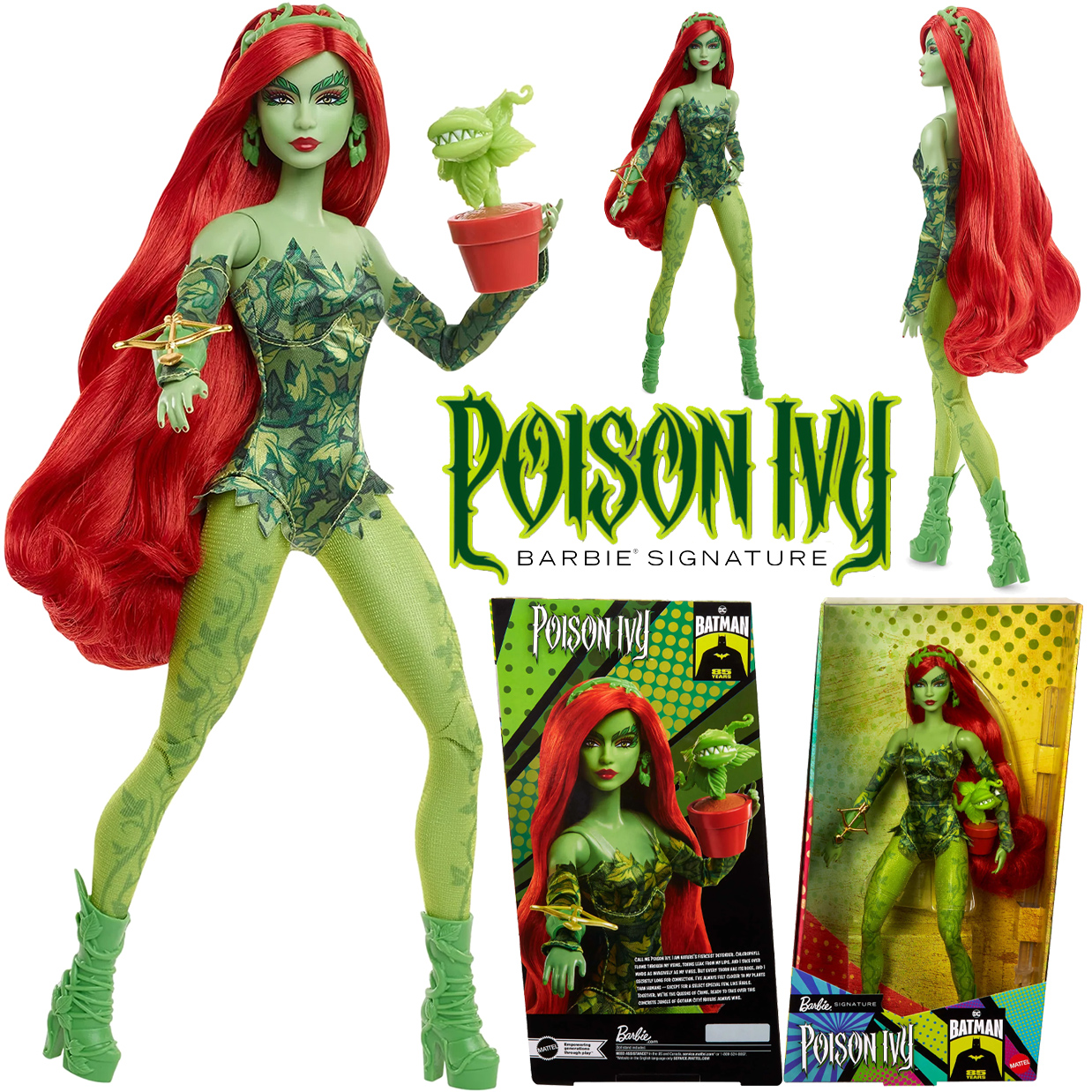 Boneca Barbie Hera Venenosa (Poison Ivy) DC Comics