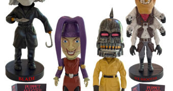 Bonecos Puppet Master Bobbleheads com Blade, Jester, Torch e Six Shooter