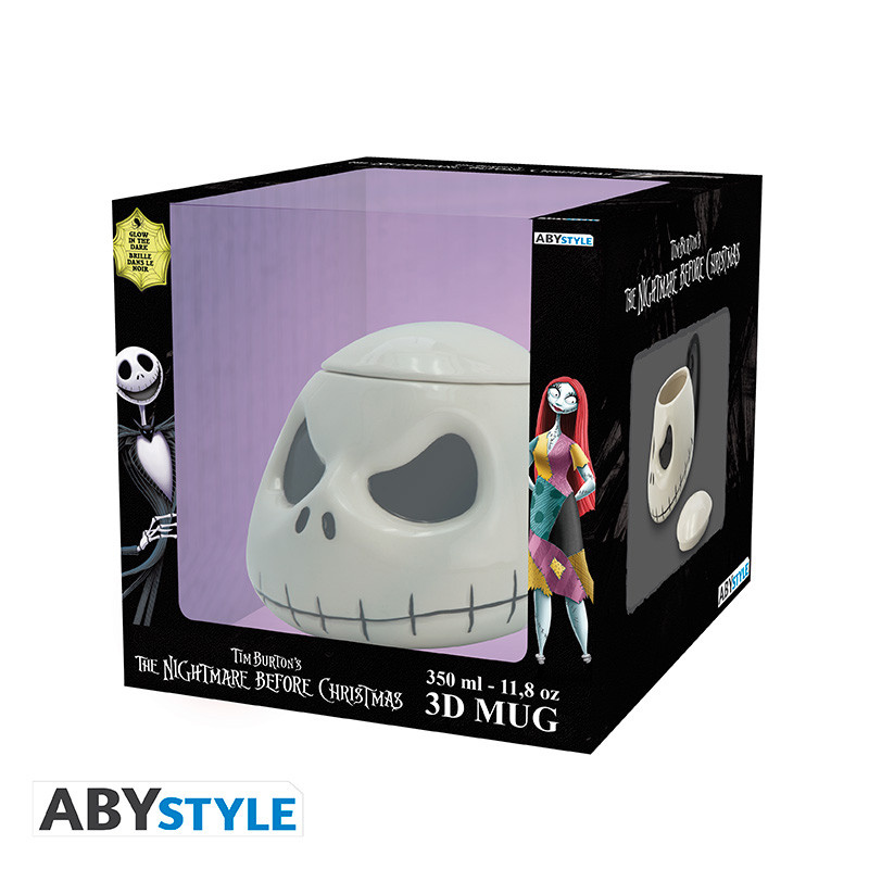 Caneca Fosforescente Jack Skellington 3D (Nightmare Before Christmas)