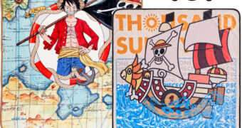 Cobertores de Lance One Piece: Navio Pirata Thousand Sunny e Monkey D. Luffy