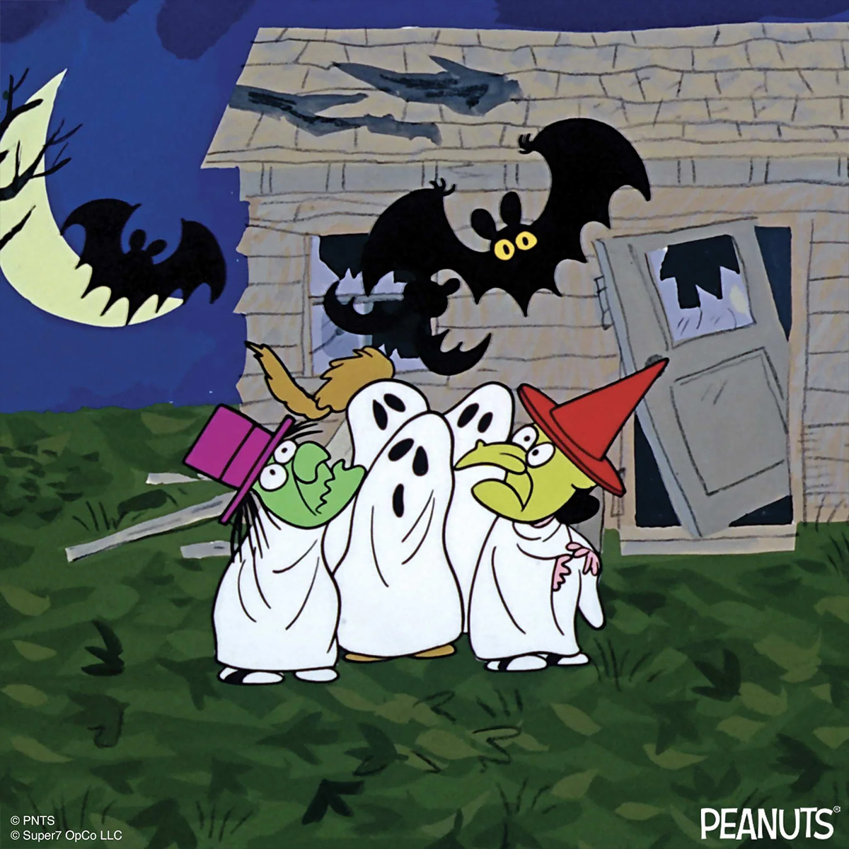 Action Figure ReAction Charlie Brown com Fantasia de Fantasma (Halloween)