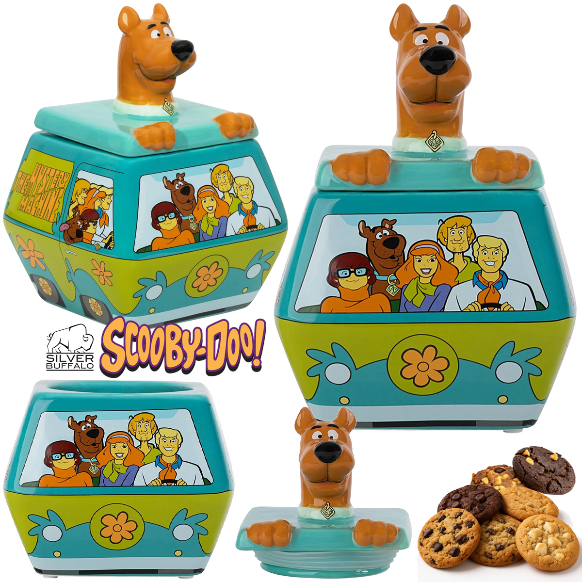 Pote de Petiscos Scooby-Doo Máquina Mistério
