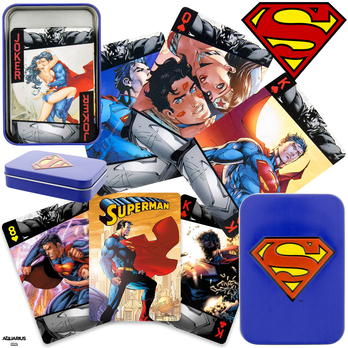 Baralho Super-Homem Quadrinhos em Caixa de Lata (Superman)