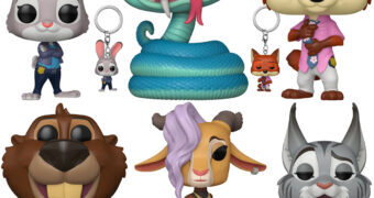 Bonecos Pop! do Filme Zootopia 2 com Judy Hopps, Nick Wilde, Gazelle, Nibbles, Pawbert e Gary De’Snake