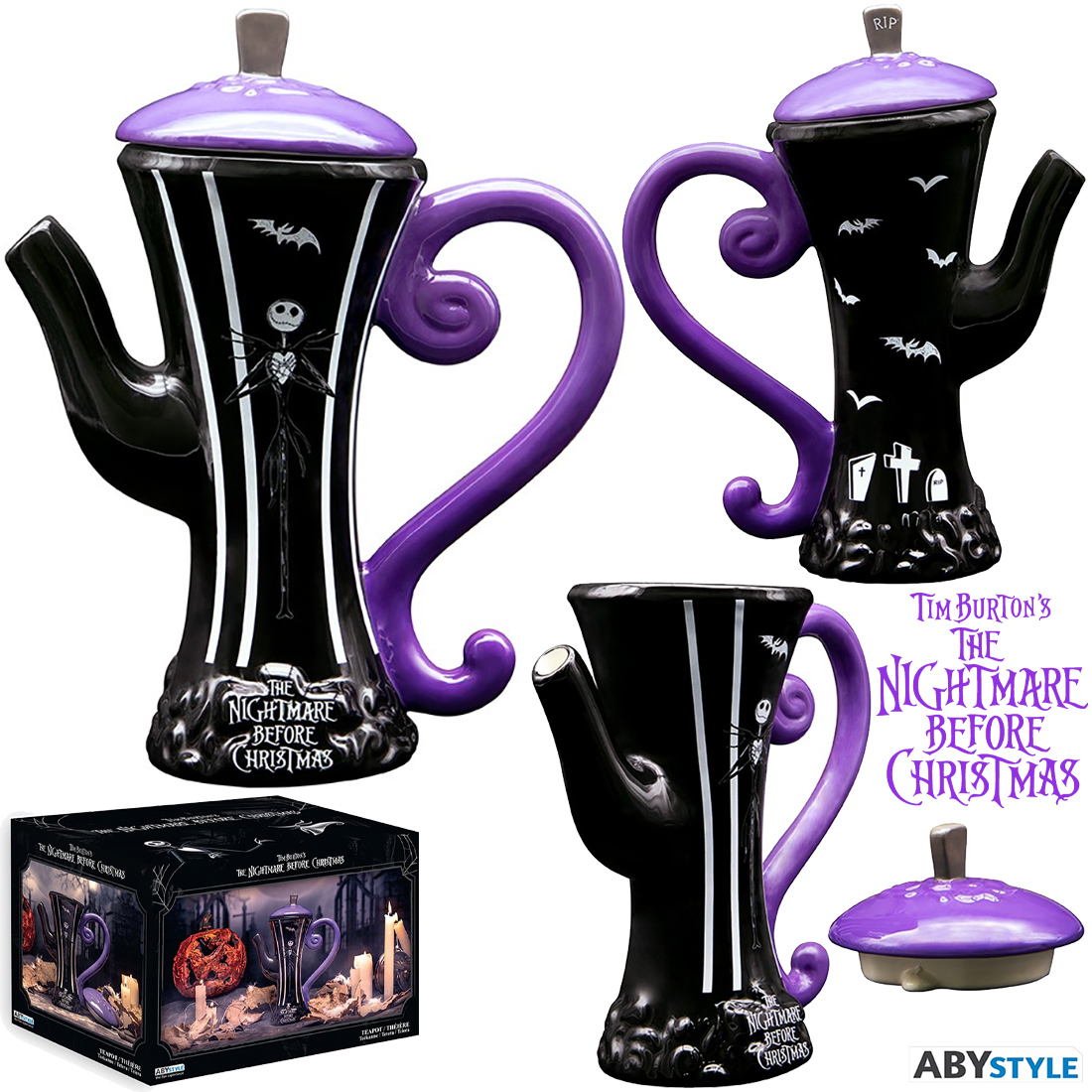Bule de Chá Jack Skellington (The Nightmare Before Christmas)