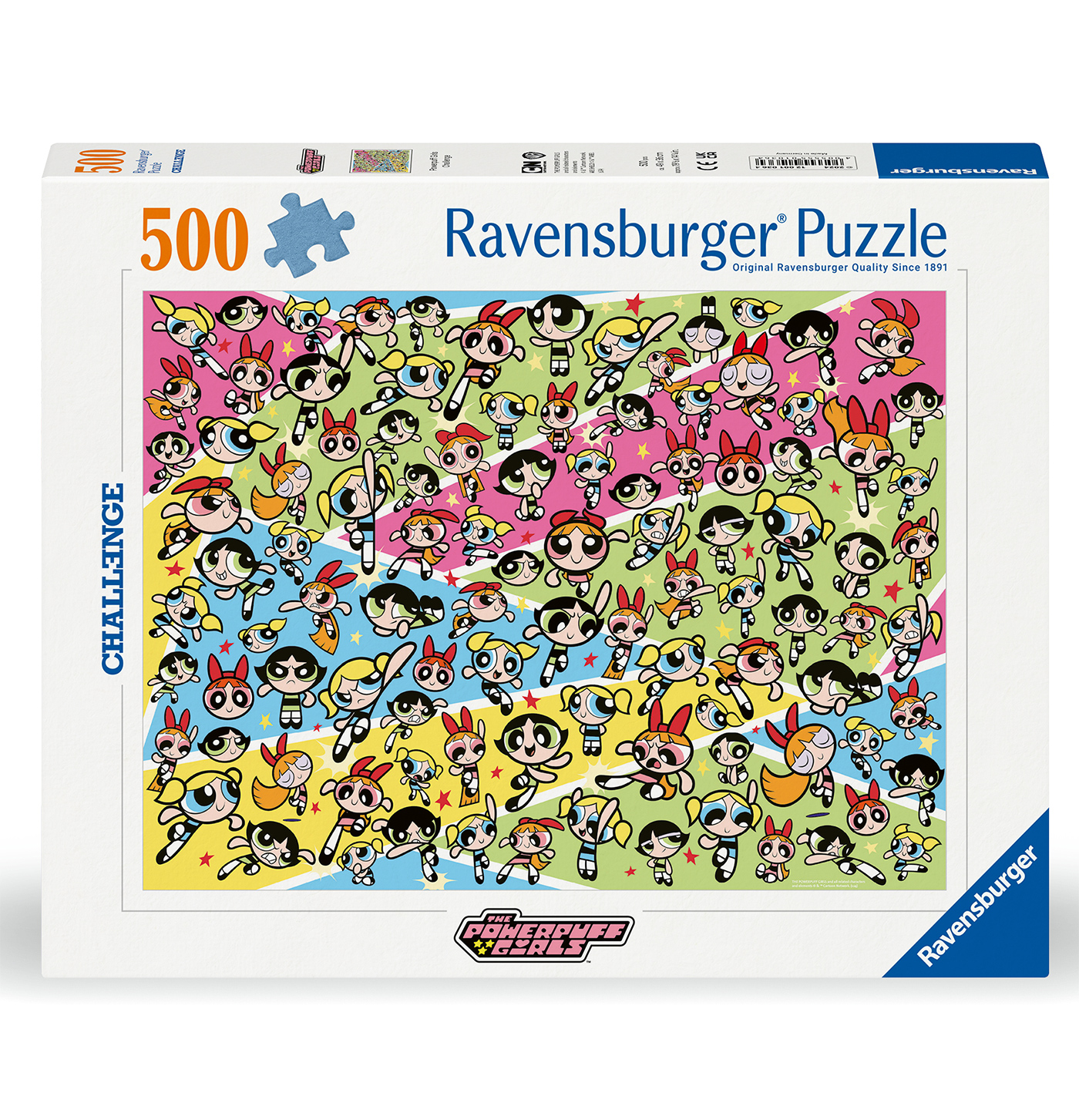 Quebra-Cabeça As Meninas Superpoderosas Challenge com 500 Peças (Ravensburger)