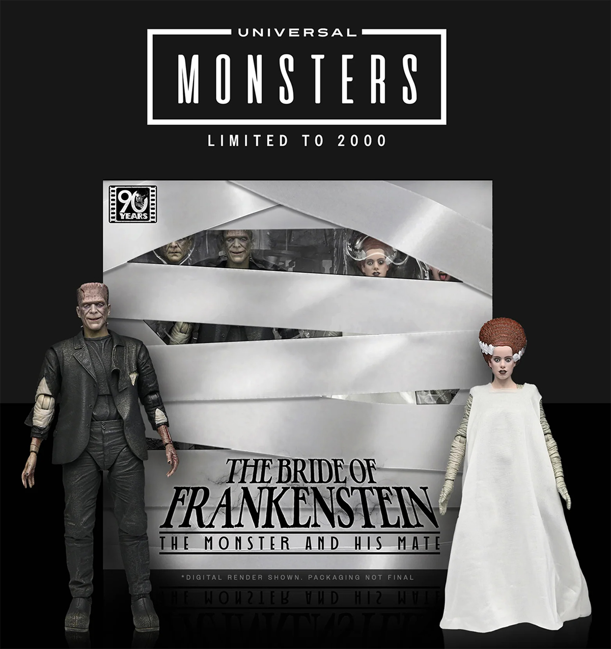 Action Figures The 90 -year -old Frankenstein bride neca ultimate