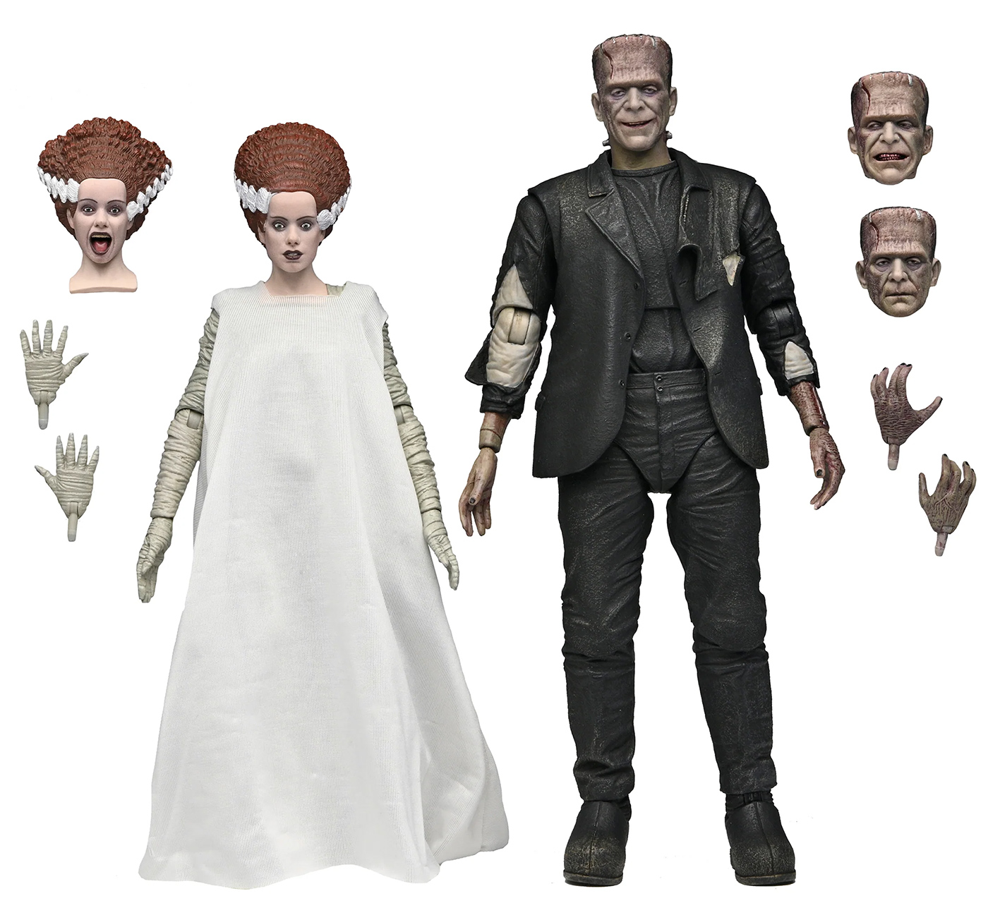 The Bride of Frankenstein 90th Anniversary: The Monster and His Bride 7” Scale Action Figure 2-Pack