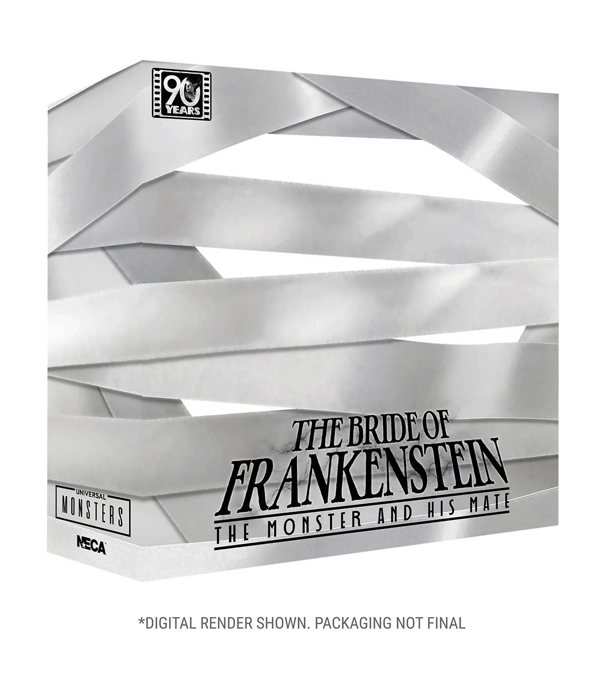 The Bride of Frankenstein 90th Anniversary: The Monster and His Bride 7” Scale Action Figure 2-Pack