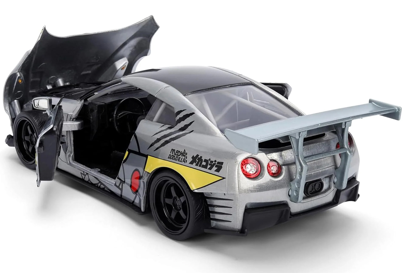Set Mechagodzilla Hollywood Rides com Nissan GT-R R35 Ben Sopra