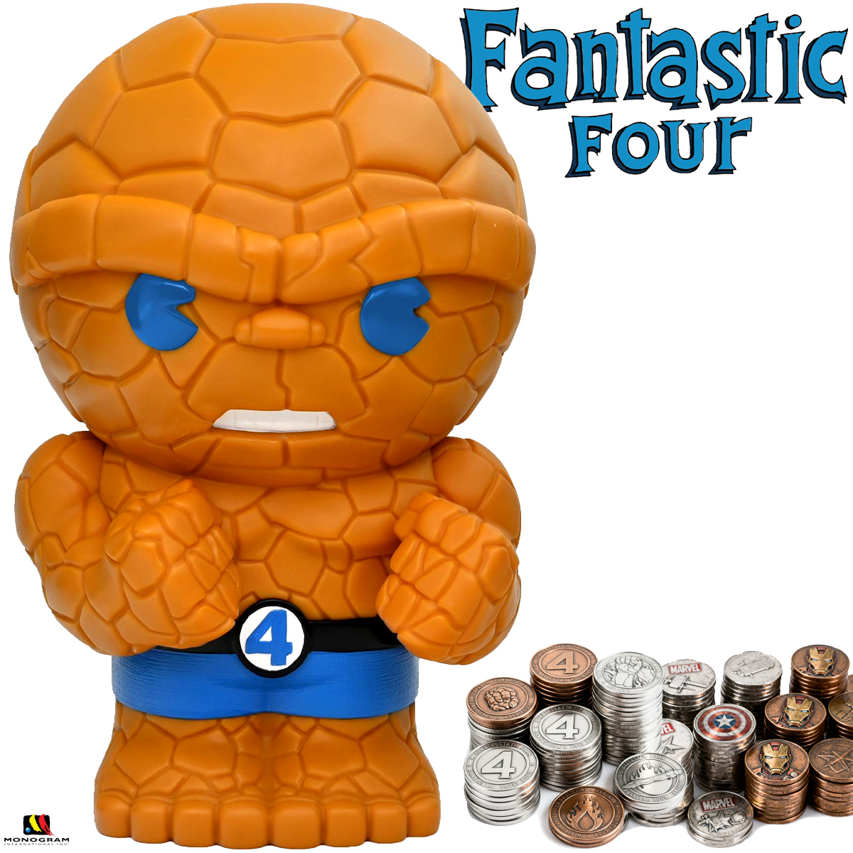 Cofre O Coisa Marvel PVC Figural Bank (Quarteto Fantástico)