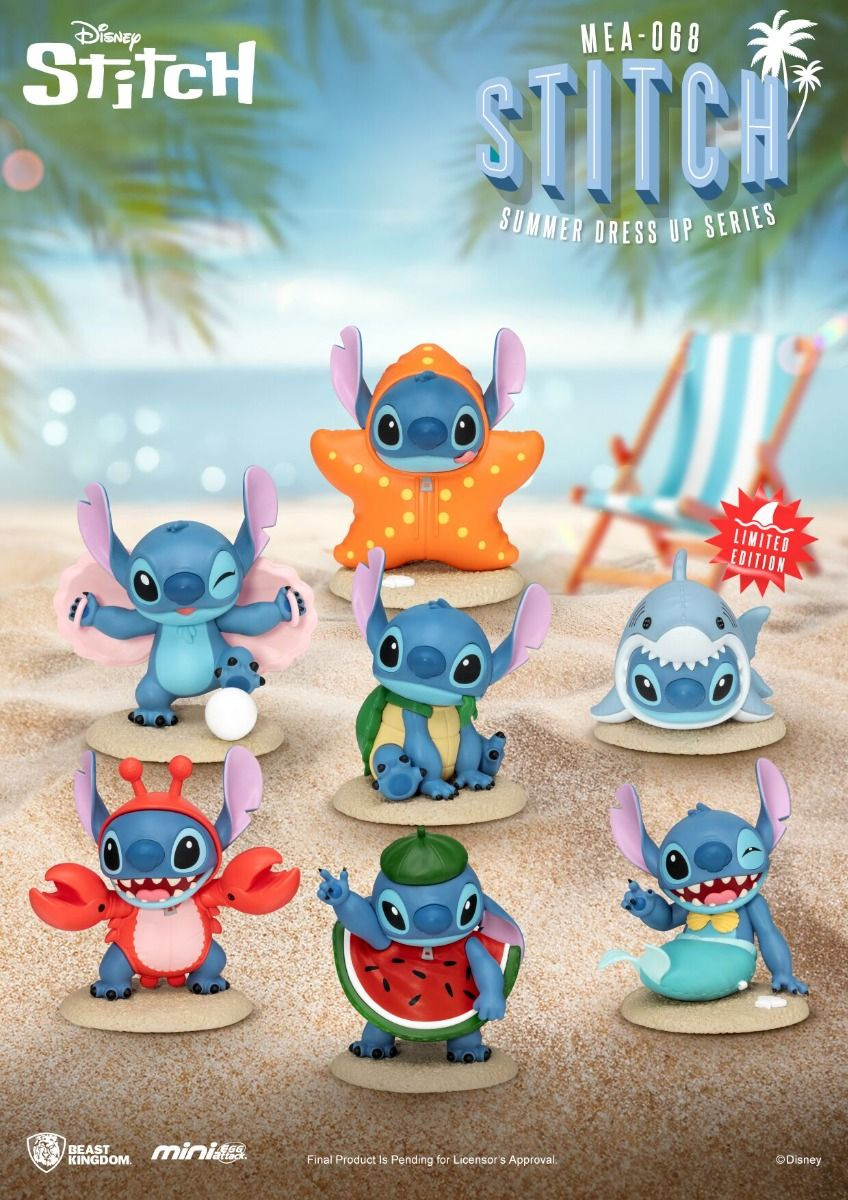 Mini-Figuras Stitch “Summer Dress Up” Mini Egg Attack