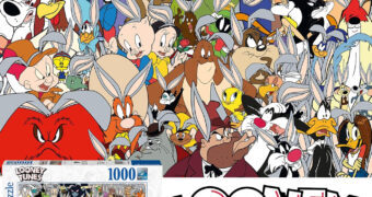 Quebra-Cabeça Looney Tunes Challenge Elenco Completo (All Cast) com Orelhas do Coelho Pernalonga