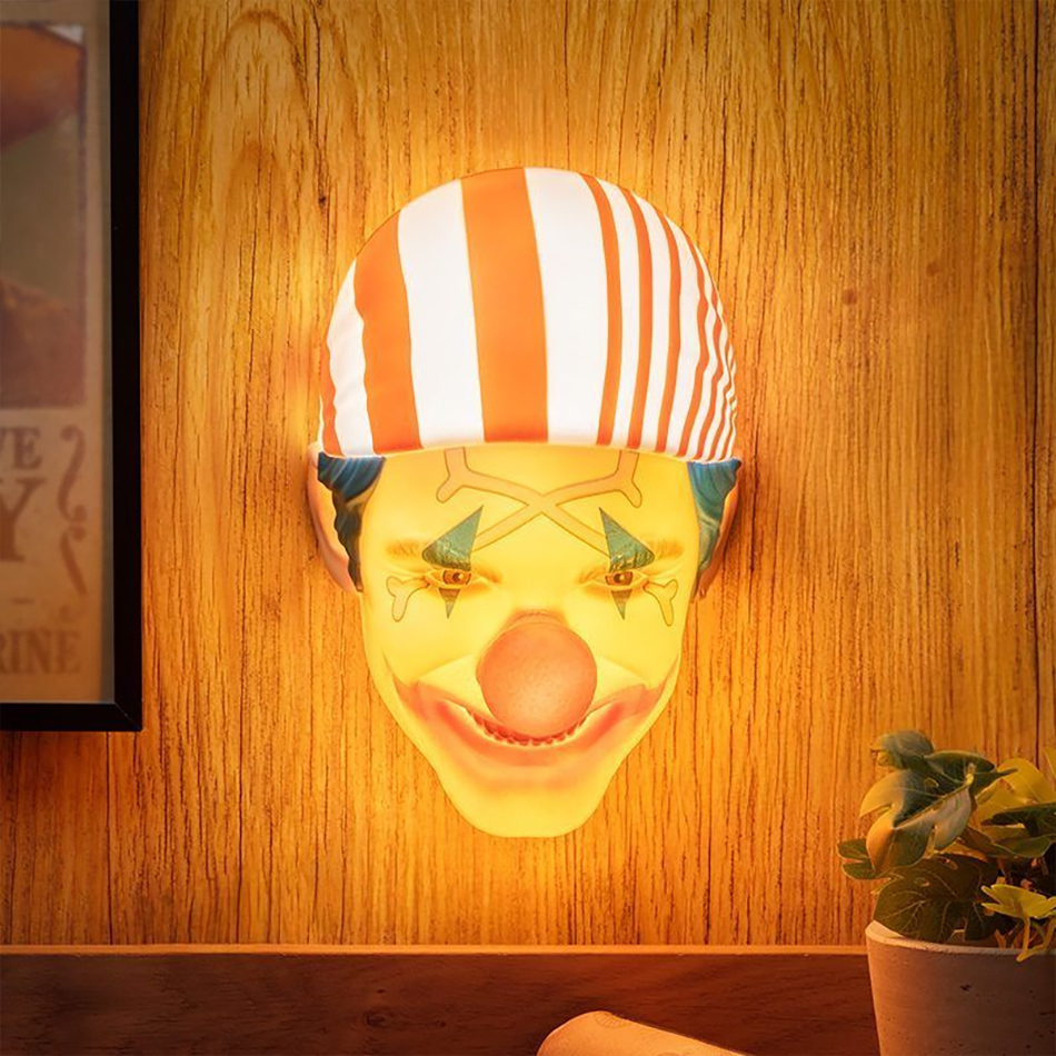 Luminária Buggy, o Palhaço 3D Mask Light de One Piece