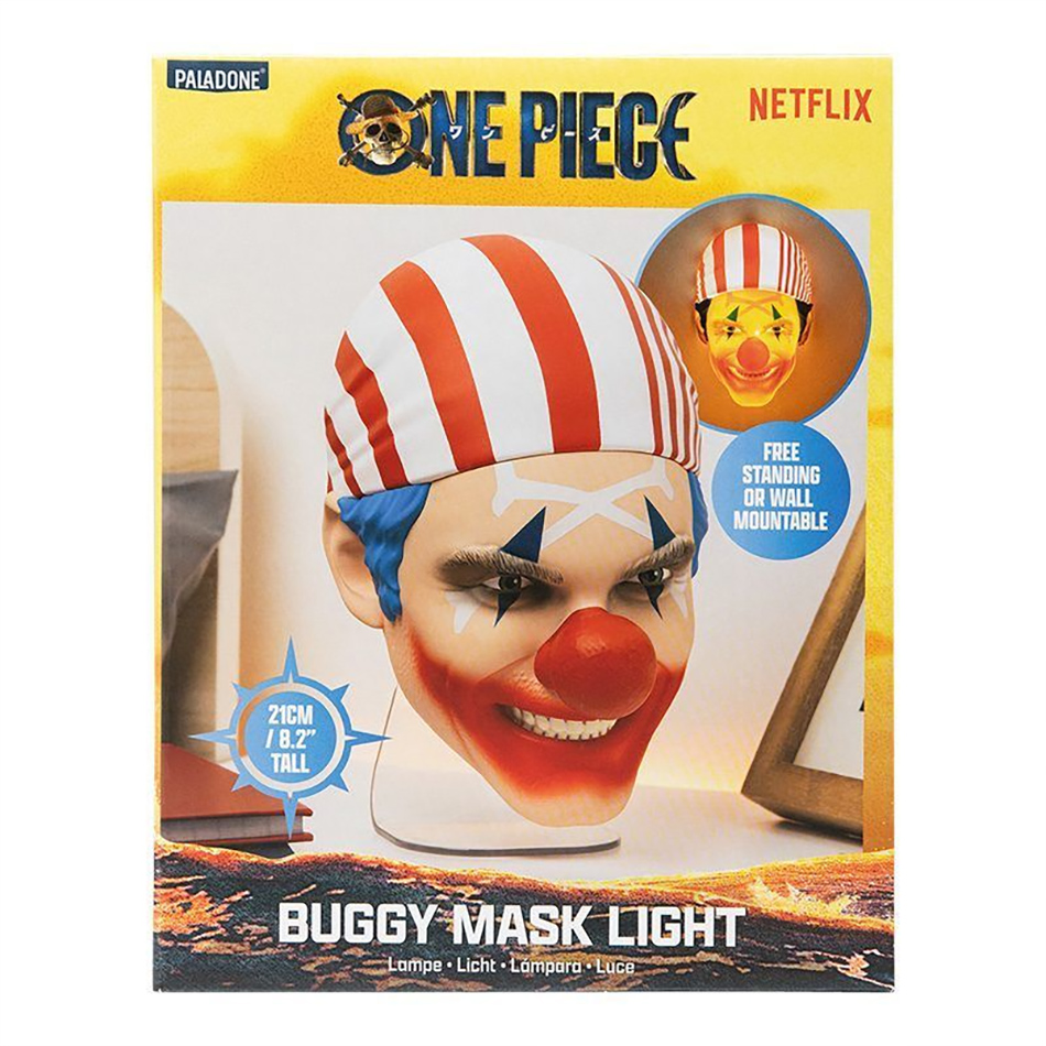 Luminária Buggy, o Palhaço 3D Mask Light de One Piece