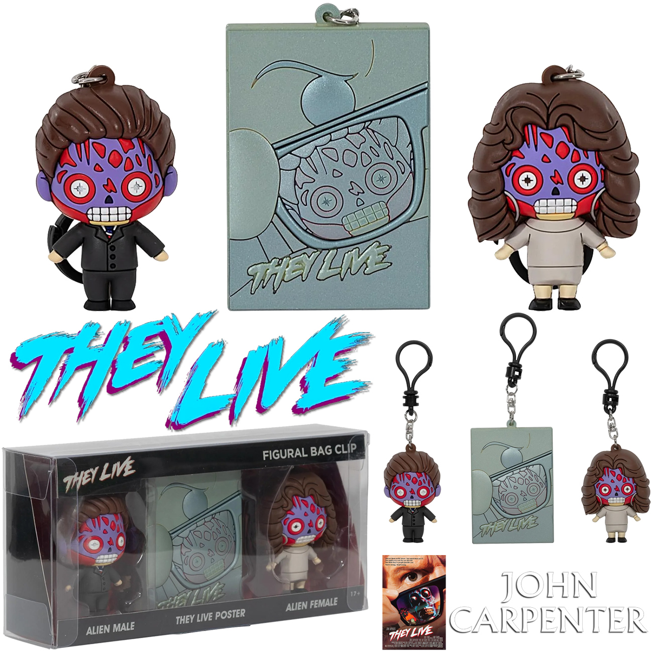 Chaveiros do Filme Eles Vivem (They Live) de John Carpenter