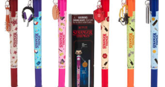 Canetas Stranger Things Spinners com Bonequinhos Giratórios
