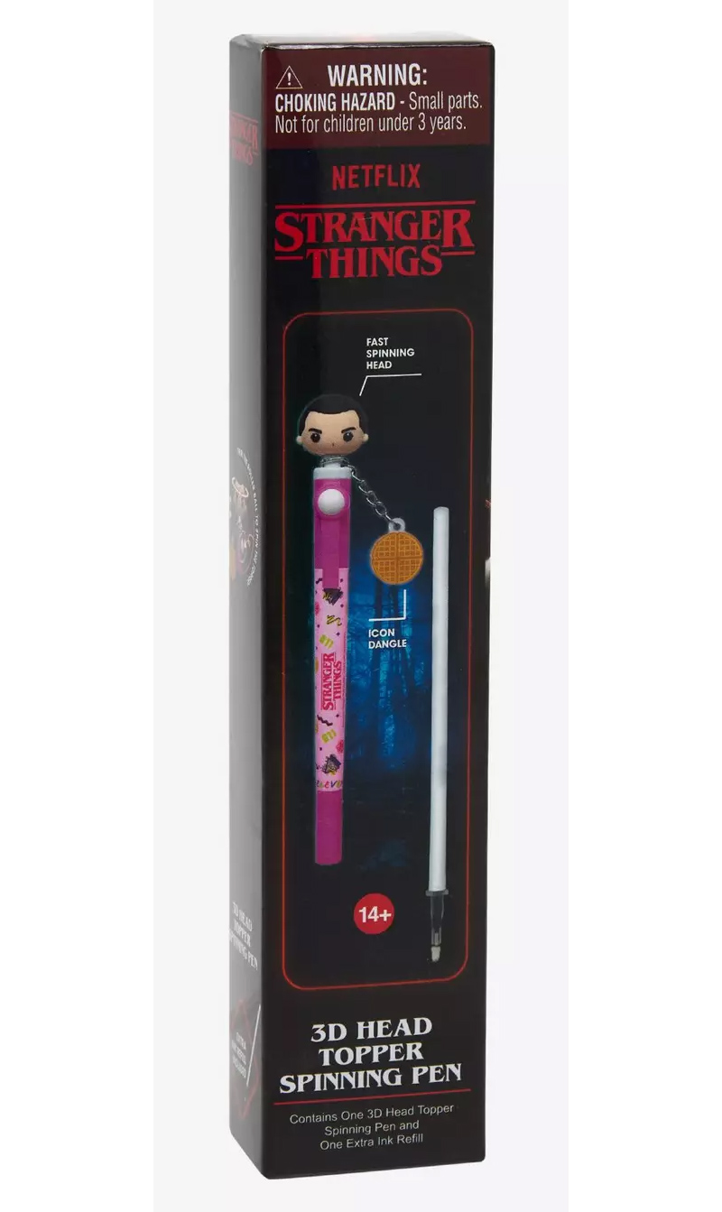 Canetas Stranger Things Spinners com Bonequinhos Giratórios