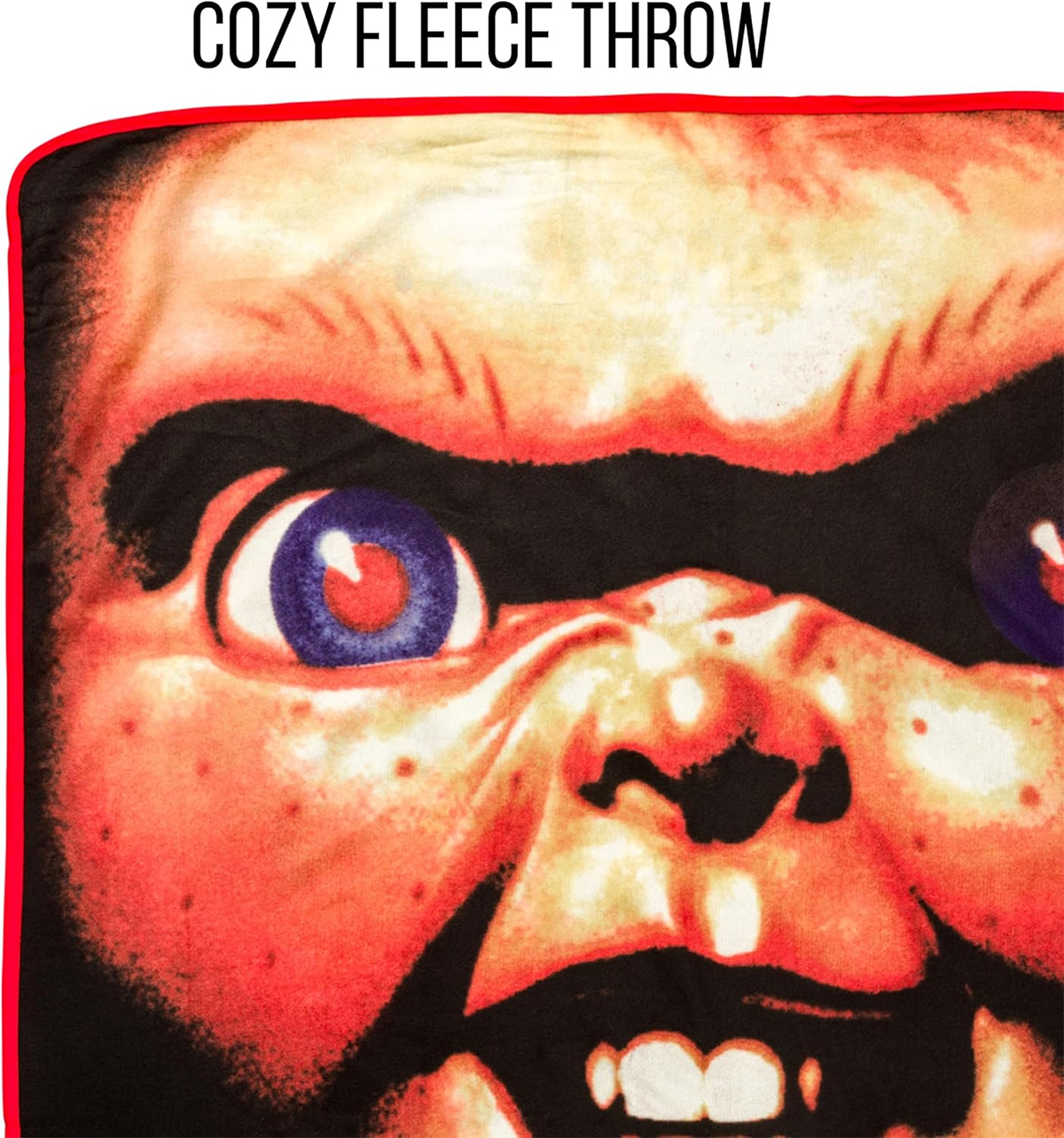 Cobertor de Lance Chucky “Wanna Play?” (Quer Brincar?)