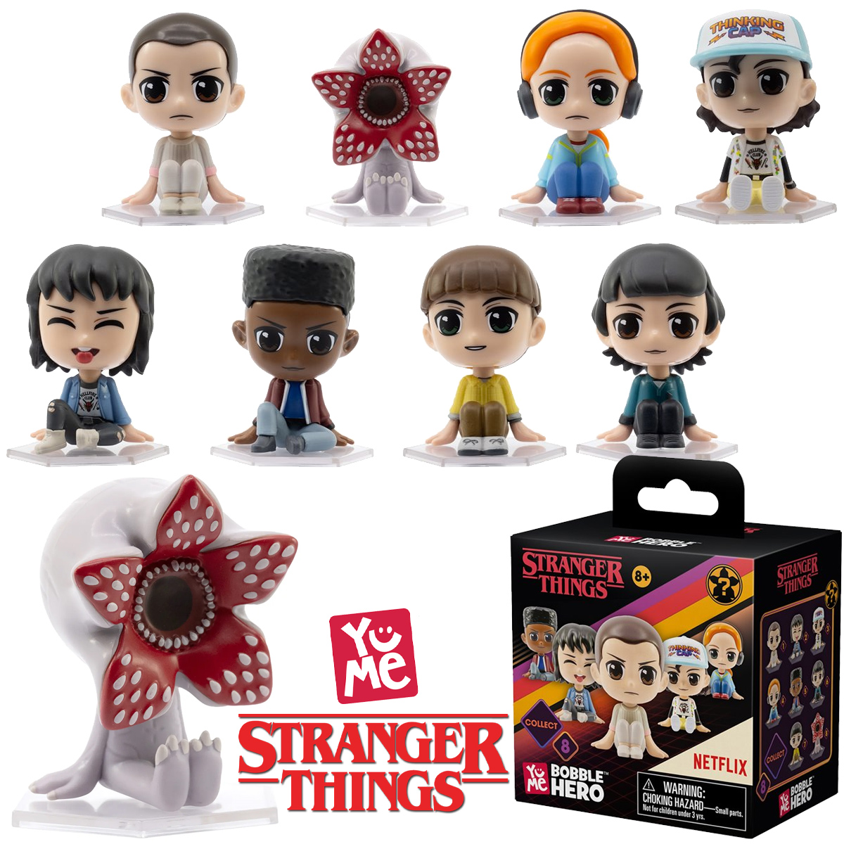Mini-Figuras Stranger Things “Bobble Hero” YuMe (BlindBox)