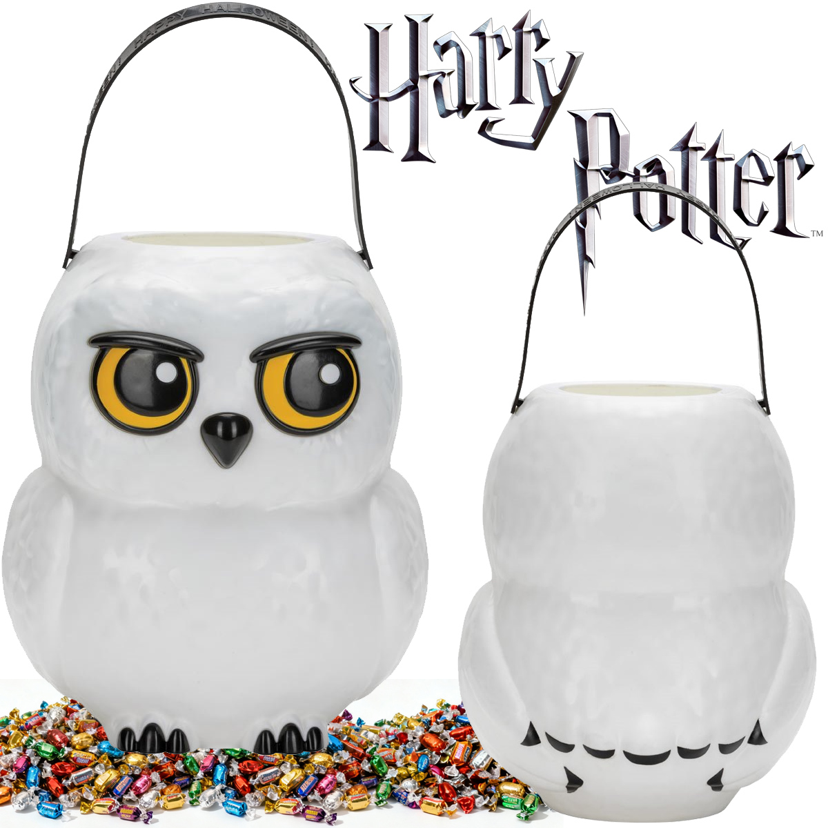 Balde de Balas Coruja-das-Neves Edwiges (Hedwig) de Harry Potter (Halloween)