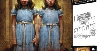 Quebra-Cabeça Gêmeas Grady em O Iluminado com Arte de Terry Wolfinger e 500 peças