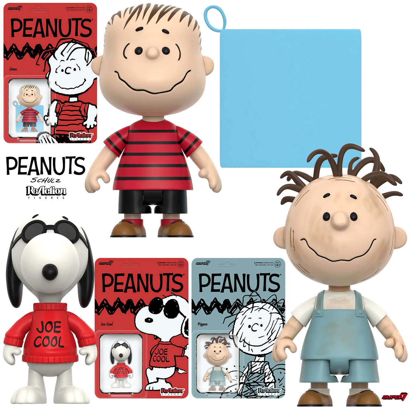 Action Figures Peanuts ReAction Série 8