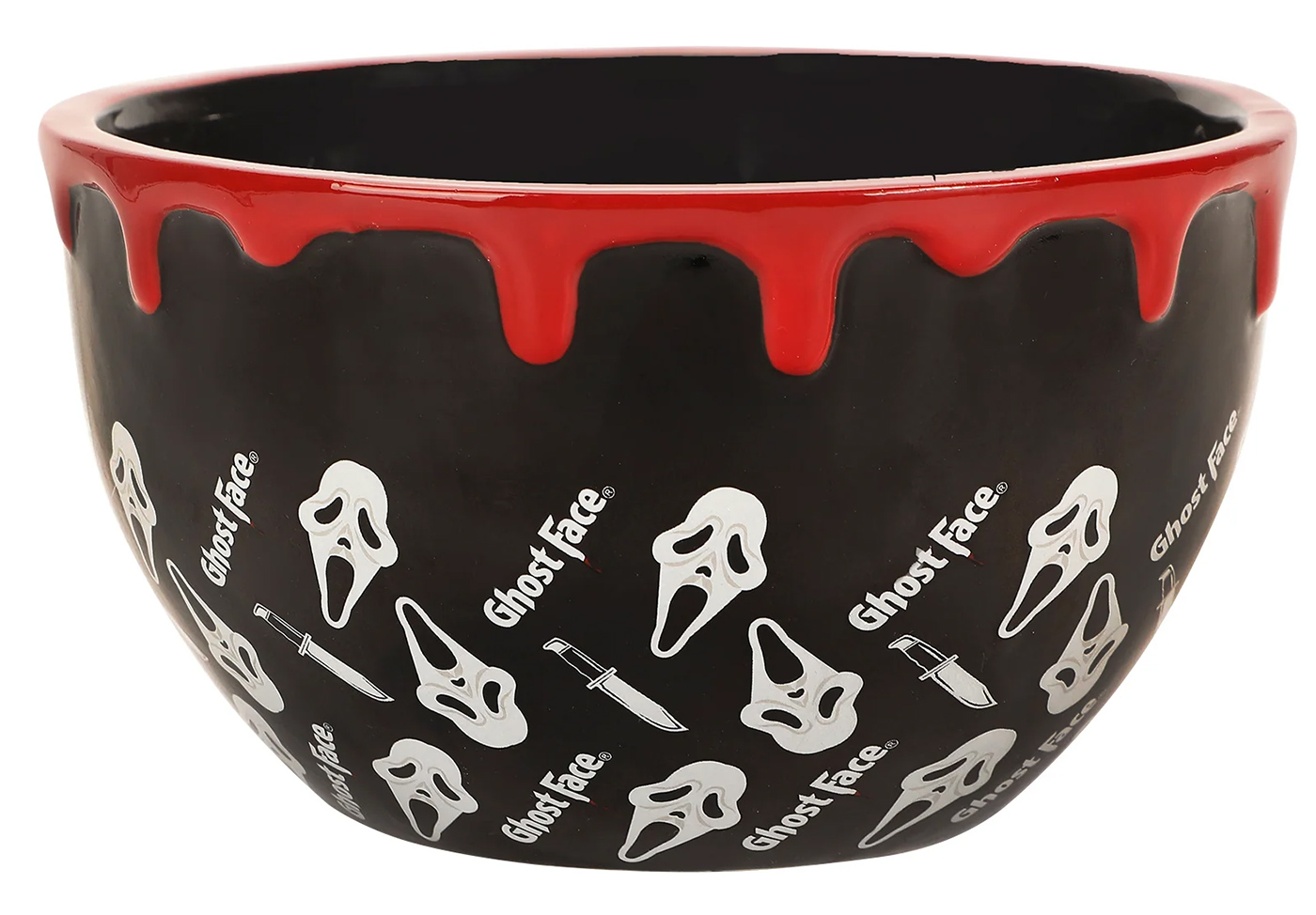 Tigela Ramen Ghostface da Franquia Pânico (Scream) de Wes Craven