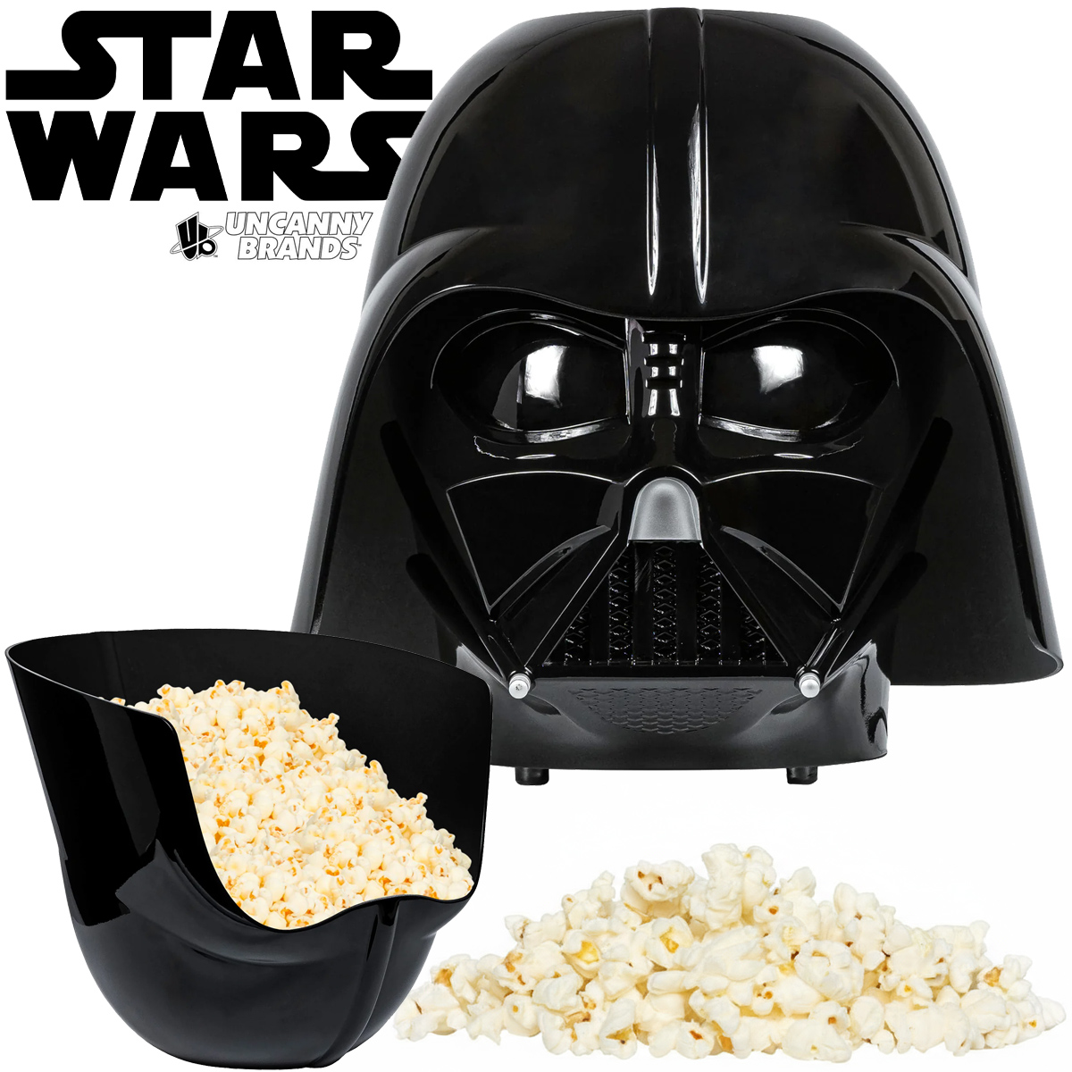 Pipoqueira Darth Vader no Formato do Capacete do Lord Sith (Star Wars)