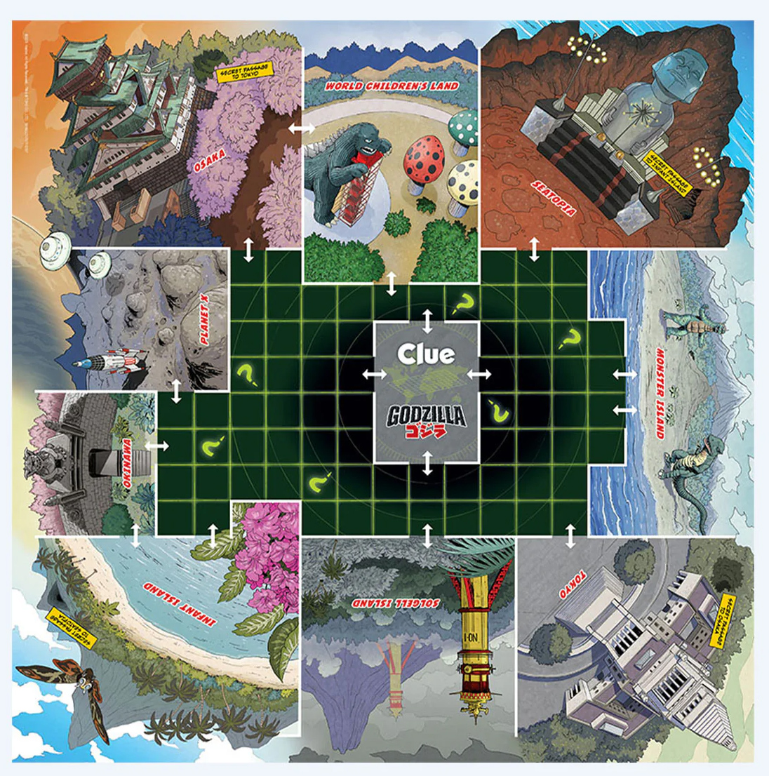 Jogo de Tabuleiro Detetive (Clue) Godzilla: Sequestro de Minilla