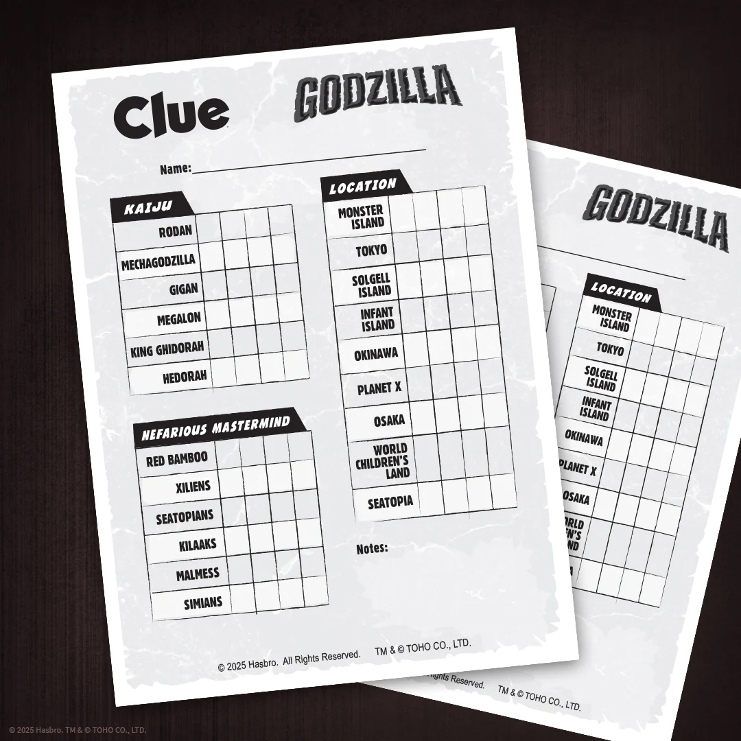 Jogo de Tabuleiro Detetive (Clue) Godzilla: Sequestro de Minilla