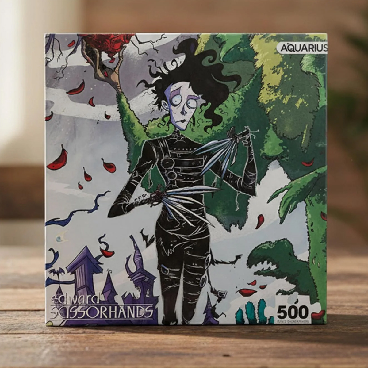 Quebra-Cabeça Edward Mãos de Tesoura de Tim Burton com 500 peças