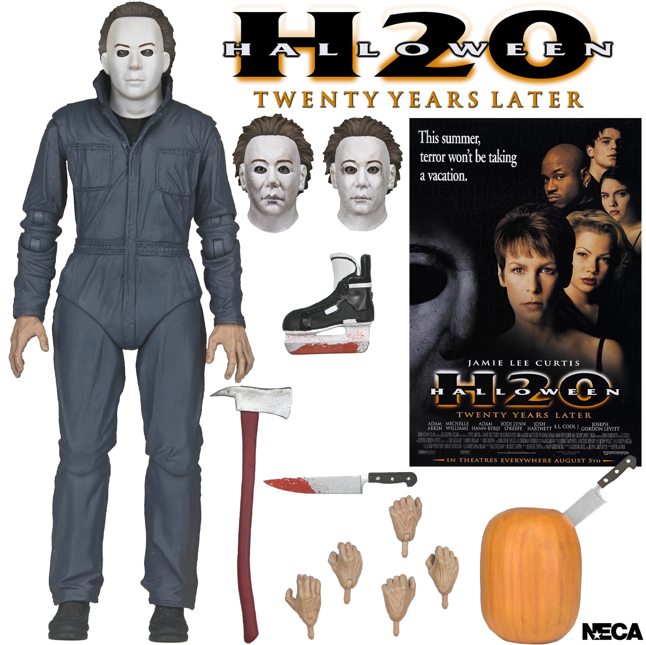 Action Figure Ultimate Michael Myers em Halloween H20: Vinte Anos Depois