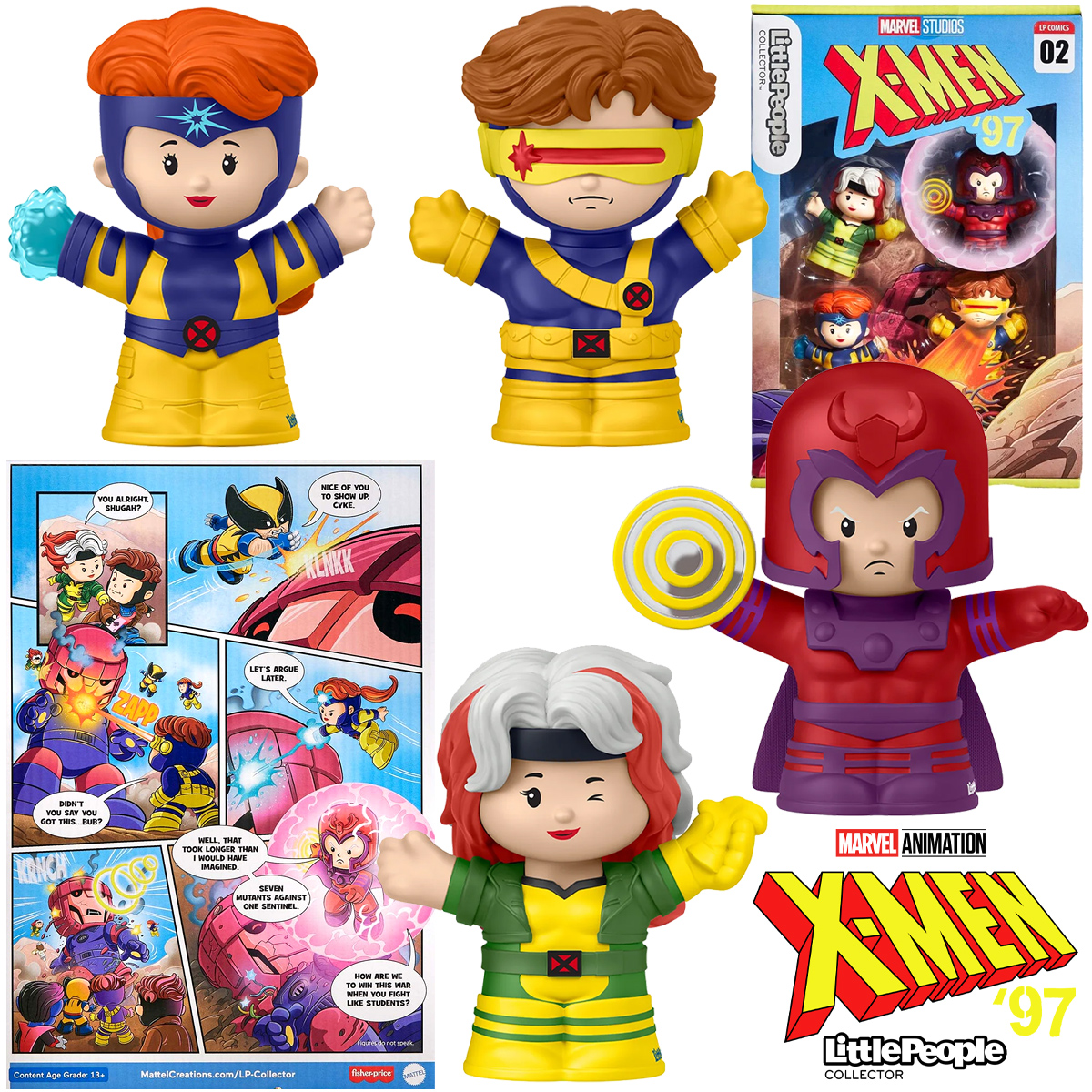 Bonecos X-Men ‘97 Little People Collector Edição 2