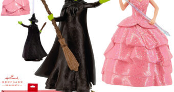Enfeites de Natal Wicked com as Bruxas Elphaba & Glinda