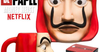 Caneca 3D Máscara Dalí da série La Casa de Papel