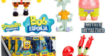 Mini-Figuras Bob Esponja Calça Quadrada MetalFigs de Metal Fundido