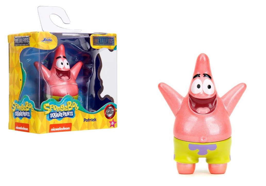 Mini-Figuras Bob Esponja Calça Quadrada MetalFigs de Metal Fundido