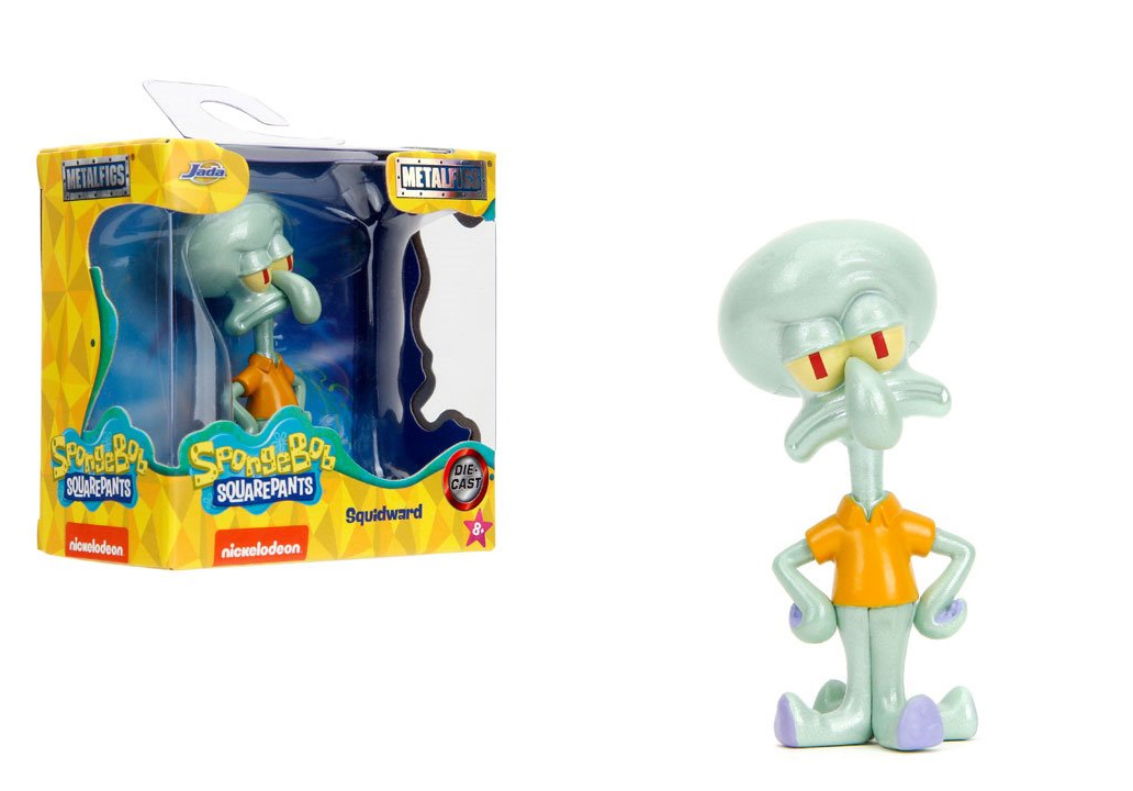 Mini-Figuras Bob Esponja Calça Quadrada MetalFigs de Metal Fundido