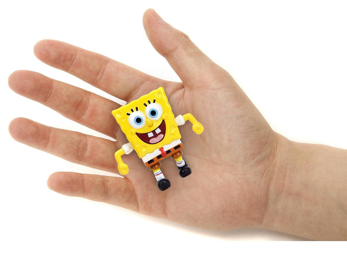Mini-Figuras Bob Esponja Calça Quadrada MetalFigs de Metal Fundido