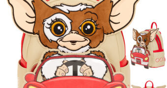 Mini-Mochila Gremlins com Gizmo no Carro com Faróis que Acendem