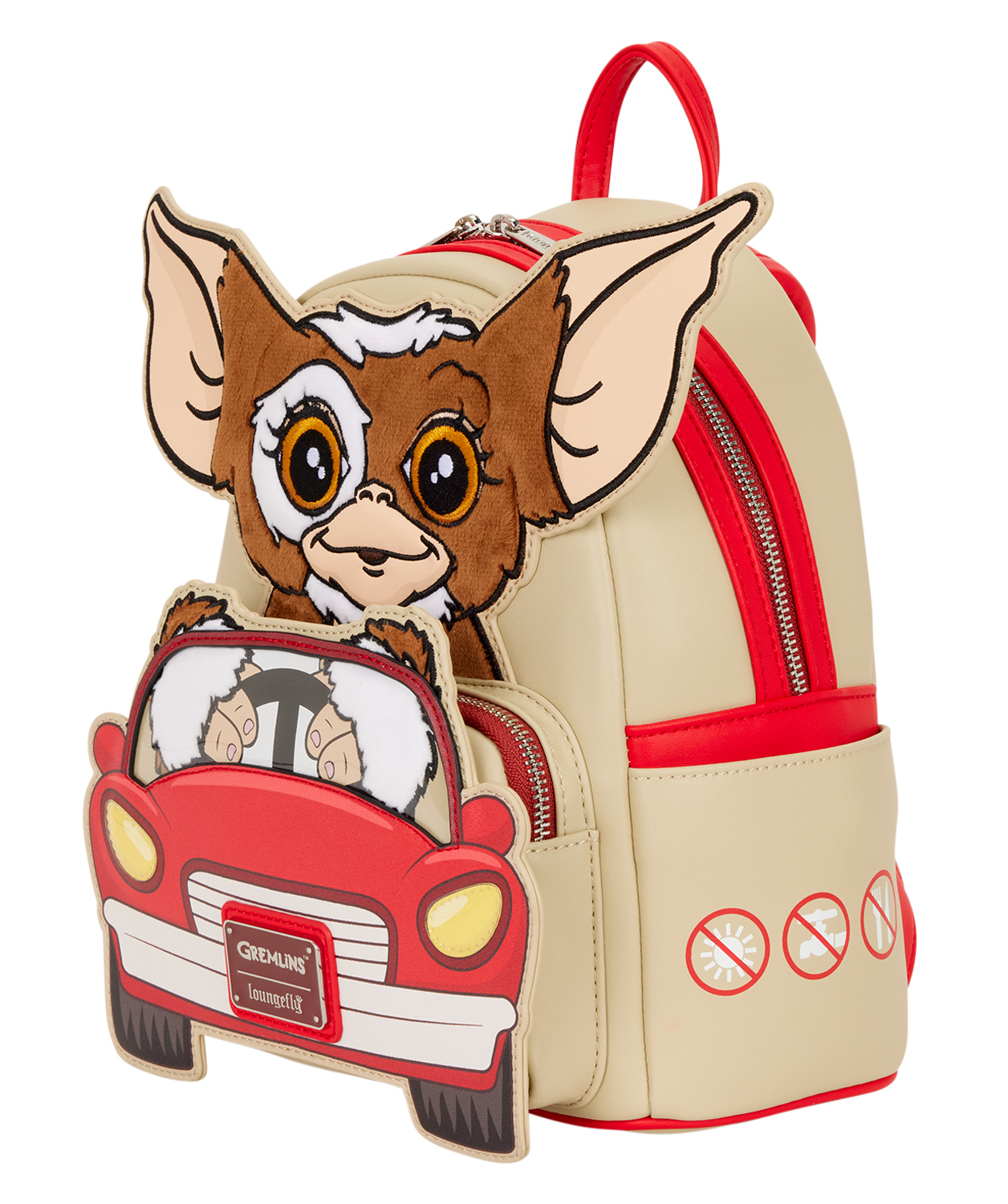 Mini-Mochila Gremlins com Gizmo no Carro