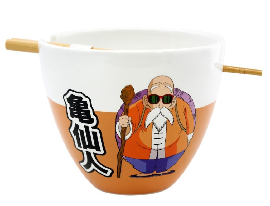 Tigela Ramen Mestre Roshi, o Artista Marcial de Dragon Ball Z